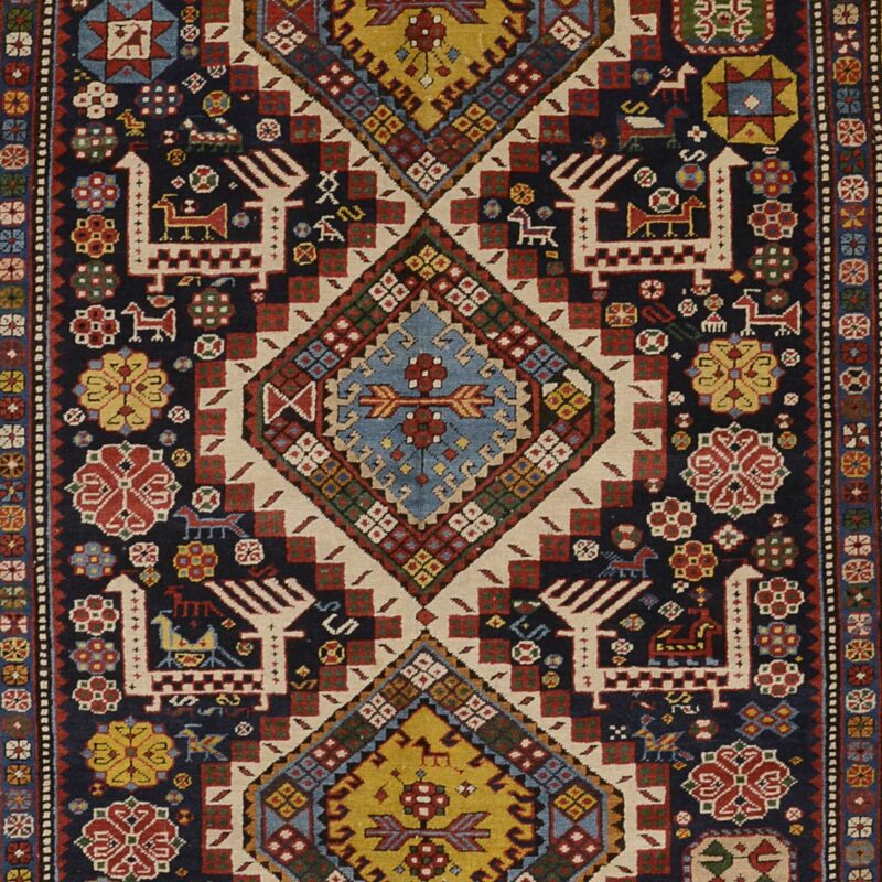 Shiraz Oriental Rug 135 × 300 cm, Wool, hand-knotted, antique — view 4