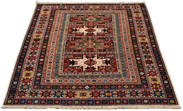 Shiraz Oriental Rug 140 × 203 cm, Wool, hand-knotted, antique — view 2