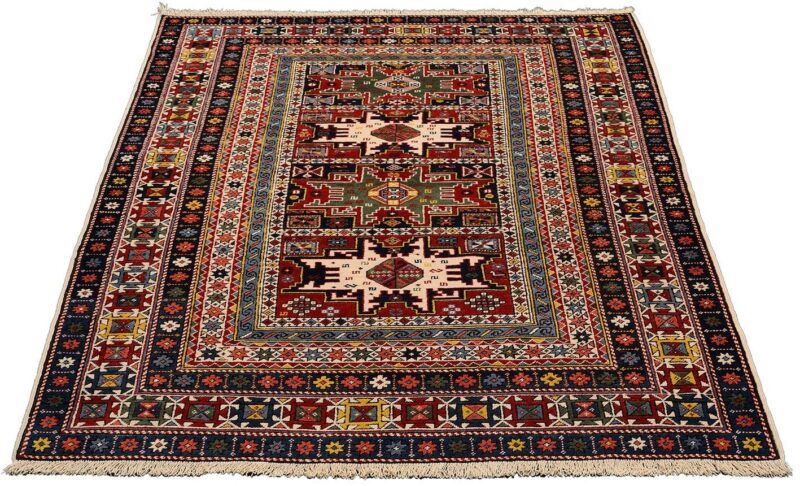 Shiraz Oriental Rug 140 × 203 cm, Wool, hand-knotted, antique — view 2