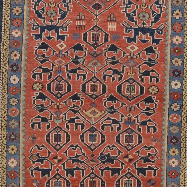 Shiraz Oriental Rug 90 × 150 cm, Wool, hand-knotted, antique — view 4