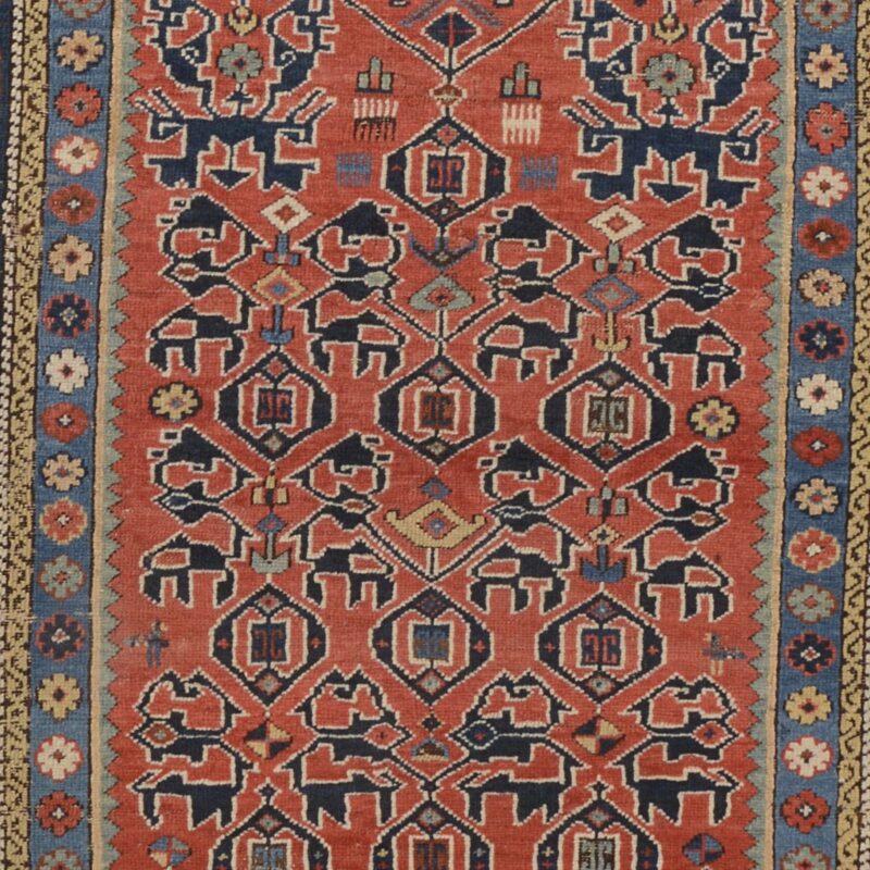 Shiraz Oriental Rug 90 × 150 cm, Wool, hand-knotted, antique — view 4