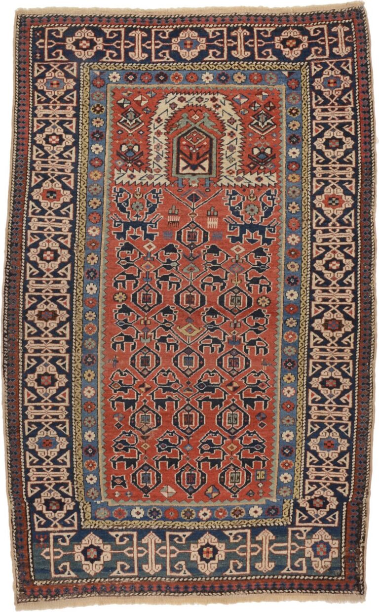 Shiraz Oriental Rug 90 × 150 cm, Wool, hand-knotted, antique