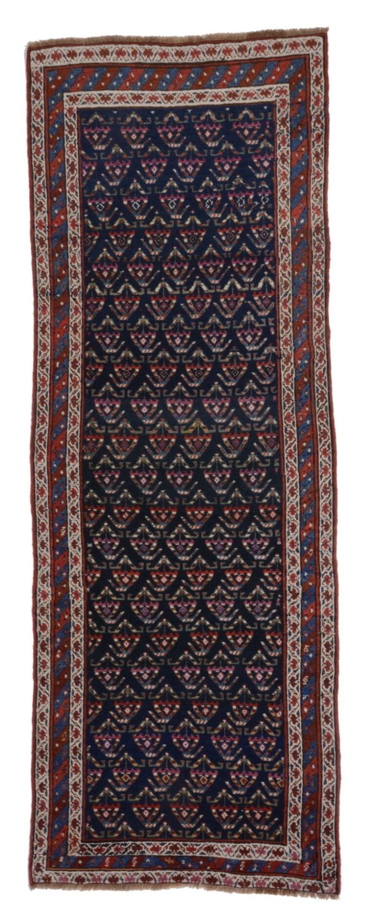 Shirvan Oriental Rug 104 × 295 cm, Wool, hand-knotted, antique