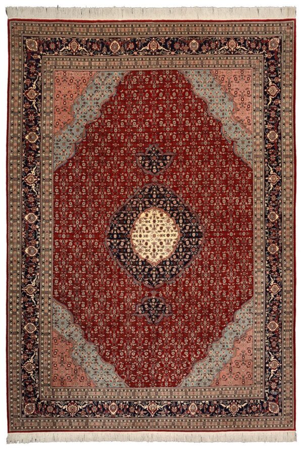 Tabriz Oriental Rug 254 × 355 cm, Wool, hand-knotted, fine