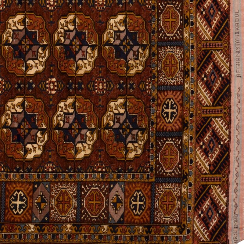 Turkmen Oriental Rug 114 × 169 cm, Wool, hand-knotted — view 4 Turkmen Oriental Rug 114 × 169 cm, Wool, hand-knotted — view 4