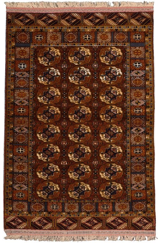 Turkmen Oriental Rug 114 × 169 cm, Wool, hand-knotted Turkmen Oriental Rug 114 × 169 cm, Wool, hand-knotted