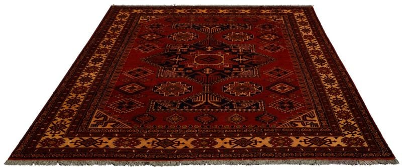 Turkmen Oriental Rug 246 × 300 cm, Wool, hand-knotted, antique — view 2