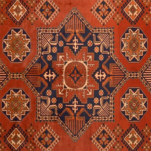 Turkmen Oriental Rug 246 × 300 cm, Wool, hand-knotted, antique — view 4