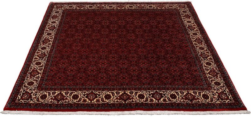 Bijar Persian Rug 208 × 214 cm, Wool and Silk, hand-knotted — view 2 Bijar Persian Rug 208 × 214 cm, Wool and Silk, hand-knotted — view 2