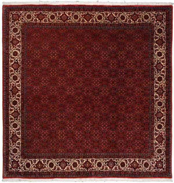 Bijar Persian Rug 208 × 214 cm, Wool and Silk, hand-knotted Bijar Persian Rug 208 × 214 cm, Wool and Silk, hand-knotted