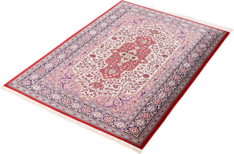 Qom Persian Rug 100 × 140 cm, Silk, hand-knotted — view 2