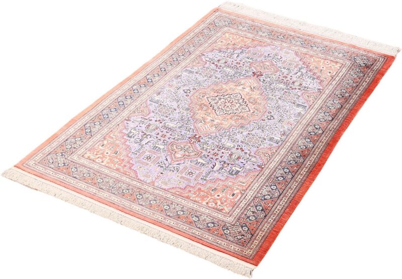 Qom Persian Rug 100 × 154 cm, Silk, hand-knotted — view 3