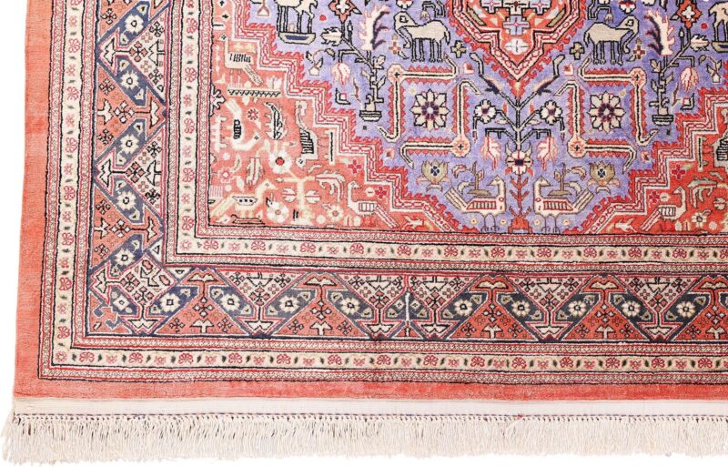 Qom Persian Rug 100 × 154 cm, Silk, hand-knotted — view 5