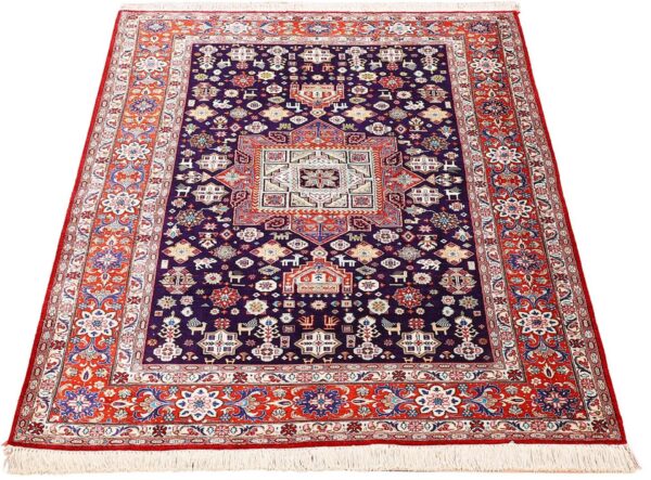 Qom Persian Rug 104 × 155 cm, Silk, hand-knotted, exclusive — view 2