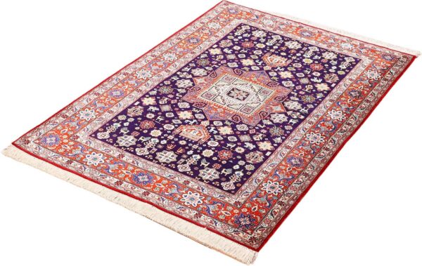 Qom Persian Rug 104 × 155 cm, Silk, hand-knotted, exclusive — view 3