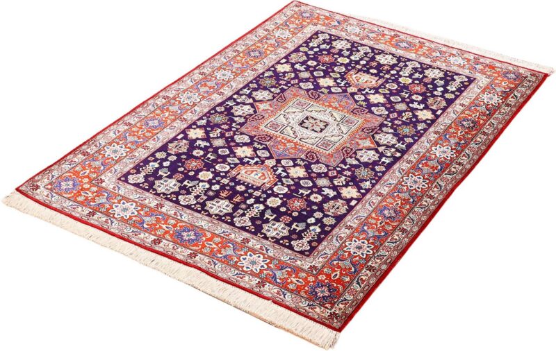 Qom Persian Rug 104 × 155 cm, Silk, hand-knotted, exclusive — view 3