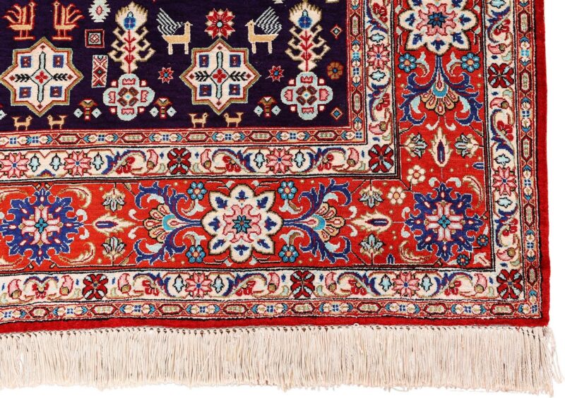 Qom Persian Rug 104 × 155 cm, Silk, hand-knotted, exclusive — view 5