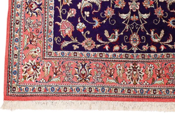 Qom Persian Rug 105 × 160 cm, Silk, hand-knotted, exclusive — view 5 Qom Persian Rug 105 × 160 cm, Silk, hand-knotted, exclusive — view 5