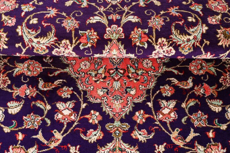Qom Persian Rug 105 × 160 cm, Silk, hand-knotted, exclusive — view 8 Qom Persian Rug 105 × 160 cm, Silk, hand-knotted, exclusive — view 8