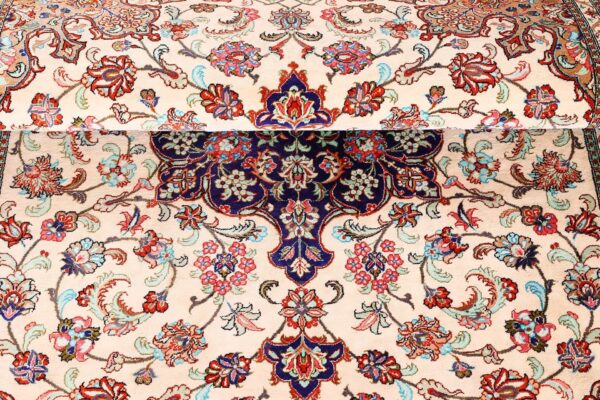 Qom Persian Rug 108 × 158 cm, Silk, hand-knotted — view 8 Qom Persian Rug 108 × 158 cm, Silk, hand-knotted — view 8