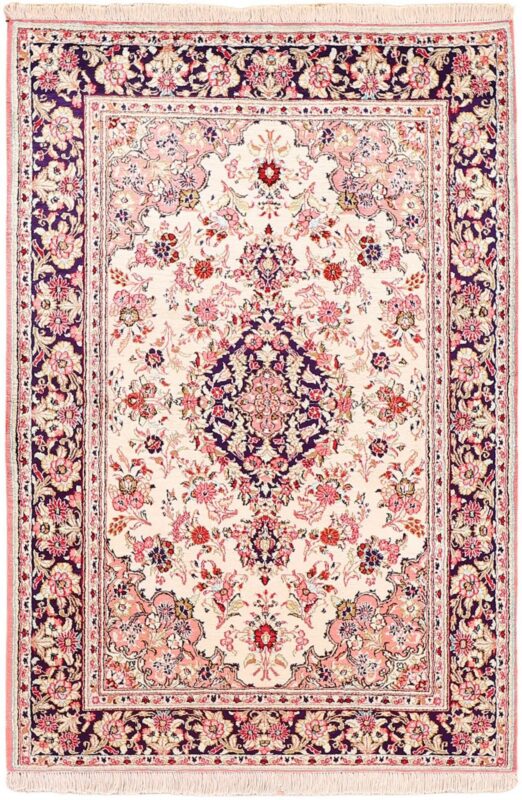 Qom Persian Rug 109 × 149 cm, Silk, hand-knotted, exclusive
