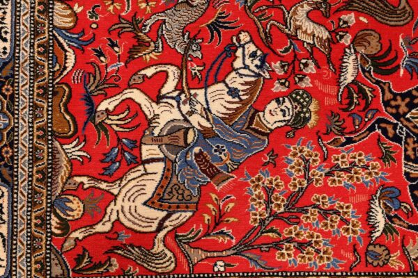 Qom Persian Rug 137 × 212 cm, Wool and Silk, hand-knotted — view 6