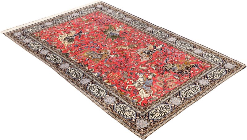 Qom Persian Rug 137 × 212 cm, Wool and Silk, hand-knotted — view 4