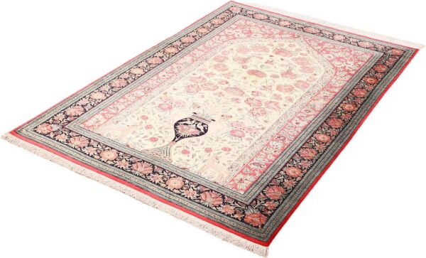Qom Persian Rug 139 × 207 cm, Silk, hand-knotted, exclusive — view 3