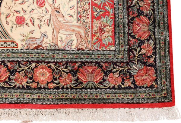Qom Persian Rug 139 × 207 cm, Silk, hand-knotted, exclusive — view 5