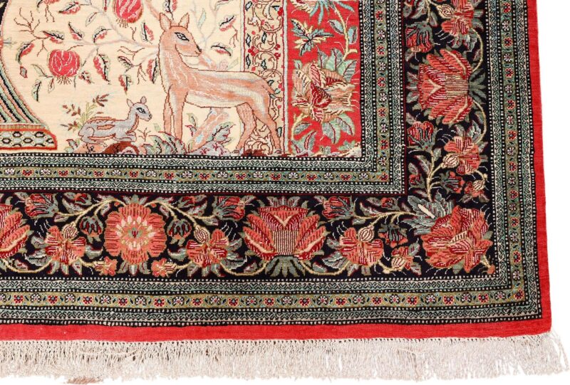 Qom Persian Rug 139 × 207 cm, Silk, hand-knotted, exclusive — view 5