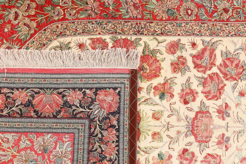 Qom Persian Rug 139 × 207 cm, Silk, hand-knotted, exclusive — view 8