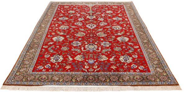 Qom Persian Rug 218 × 318 cm, Wool and Silk, hand-knotted — view 4