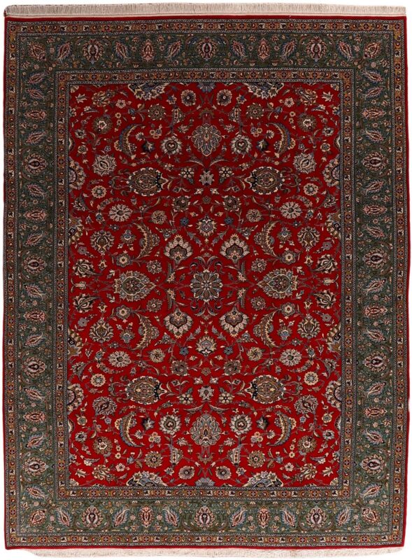 Qom Persian Rug 246 × 325 cm, Wool and Silk, hand-knotted Qom Persian Rug 246 × 325 cm, Wool and Silk, hand-knotted
