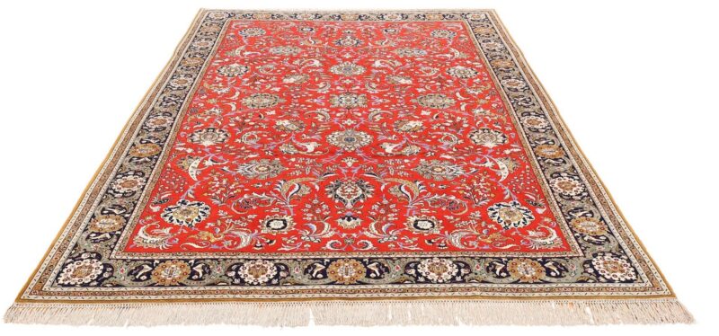 Qom Persian Rug 251 × 340 cm, Wool and Silk, hand-knotted — view 4 Qom Persian Rug 251 × 340 cm, Wool and Silk, hand-knotted — view 4