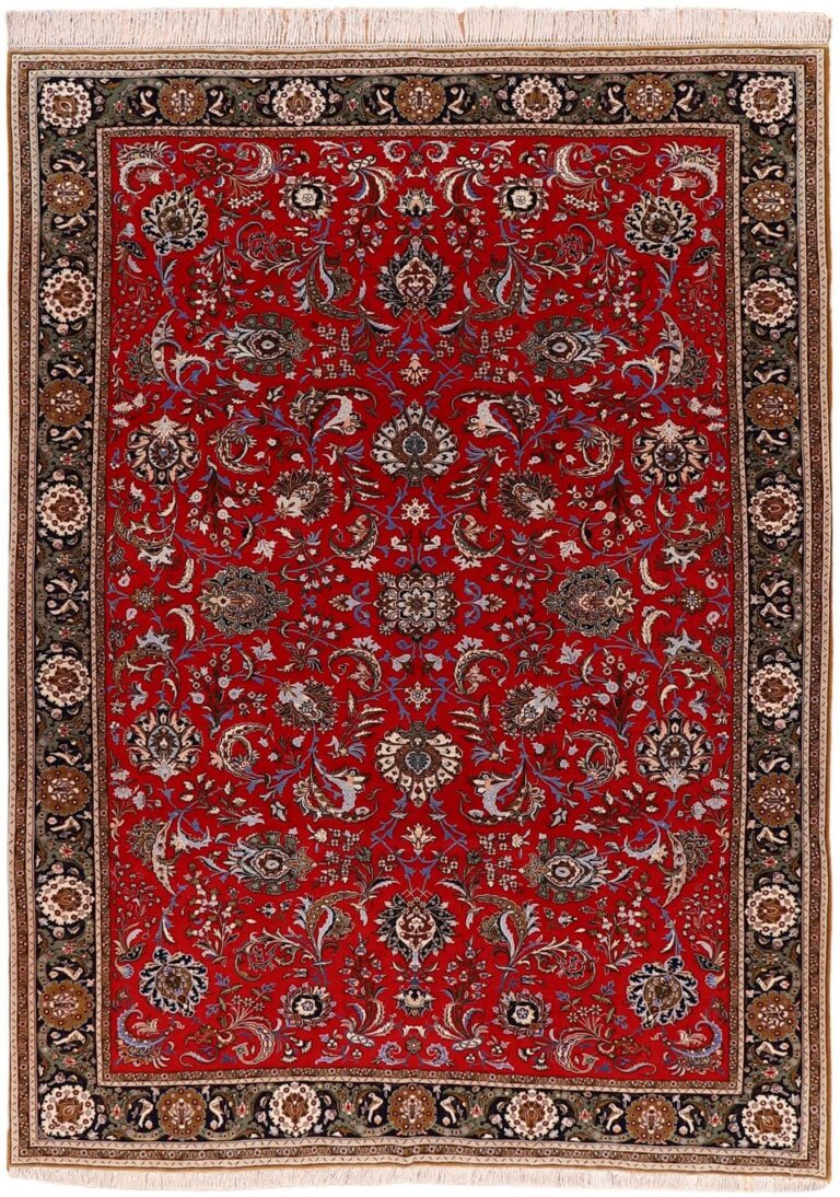 Qom Persian Rug 251 × 340 cm, Wool and Silk, hand-knotted