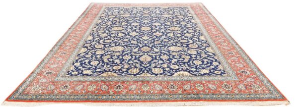 Qom Persian Rug 345 × 447 cm, Wool and Silk, hand-knotted — view 4 Qom Persian Rug 345 × 447 cm, Wool and Silk, hand-knotted — view 4