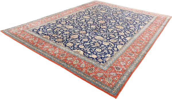 Qom Persian Rug 345 × 447 cm, Wool and Silk, hand-knotted — view 5 Qom Persian Rug 345 × 447 cm, Wool and Silk, hand-knotted — view 5