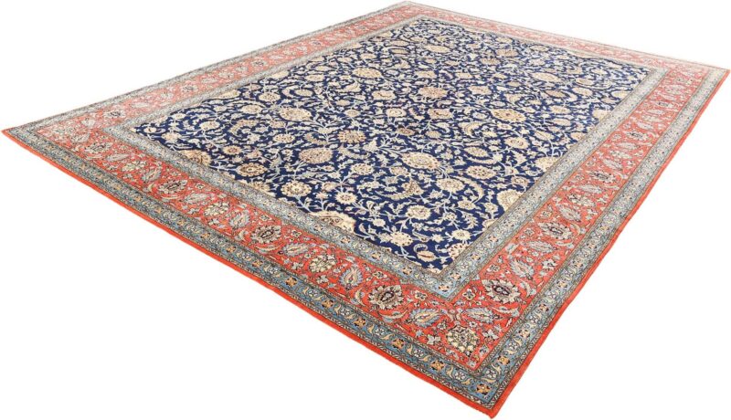 Qom Persian Rug 345 × 447 cm, Wool and Silk, hand-knotted — view 5 Qom Persian Rug 345 × 447 cm, Wool and Silk, hand-knotted — view 5
