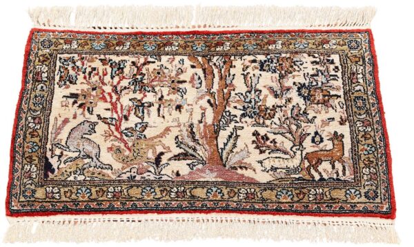 Qom Persian Rug 44 × 66 cm, Silk, hand-knotted — view 2