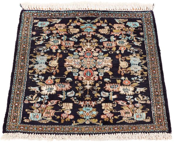 Qom Persian Rug 57 × 74 cm, Silk, hand-knotted — view 2