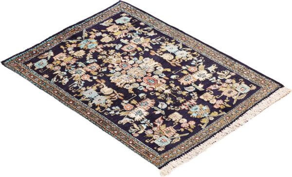 Qom Persian Rug 57 × 74 cm, Silk, hand-knotted — view 4