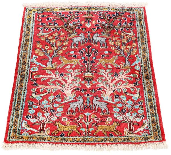Qom Persian Rug 57 × 80 cm, Silk, hand-knotted — view 2