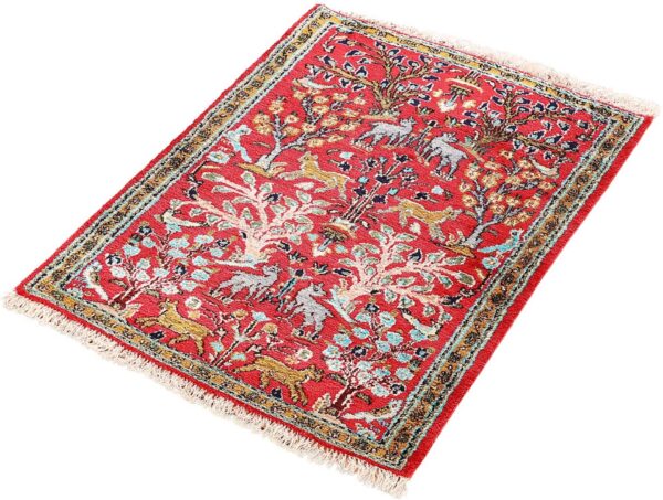 Qom Persian Rug 57 × 80 cm, Silk, hand-knotted — view 3