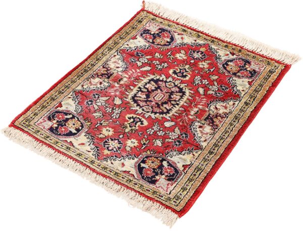 Qom Persian Rug 61 × 75 cm, Silk, hand-knotted, exclusive — view 3