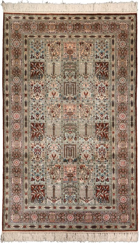 Qom Persian Rug 93 × 153 cm, Silk, hand-knotted
