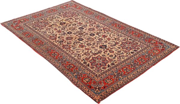 Isfahan Persian Rug 146 × 222 cm, Wool, hand-knotted — view 4 Isfahan Persian Rug 146 × 222 cm, Wool, hand-knotted — view 4