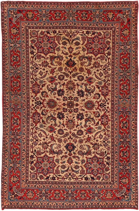 Isfahan Persian Rug 146 × 222 cm, Wool, hand-knotted Isfahan Persian Rug 146 × 222 cm, Wool, hand-knotted