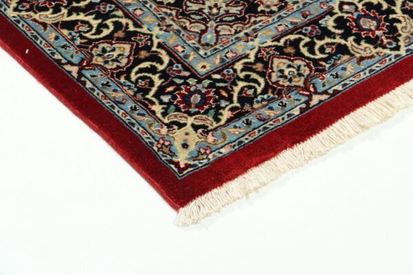 Isfahan Persian Rug 78 × 127 cm, Wool and Silk, hand-knotted — view 6