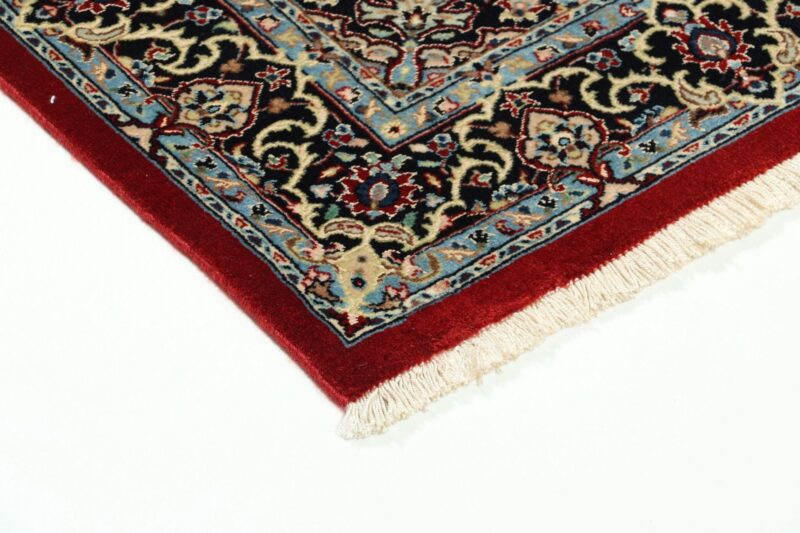 Isfahan Persian Rug 78 × 127 cm, Wool and Silk, hand-knotted — view 6