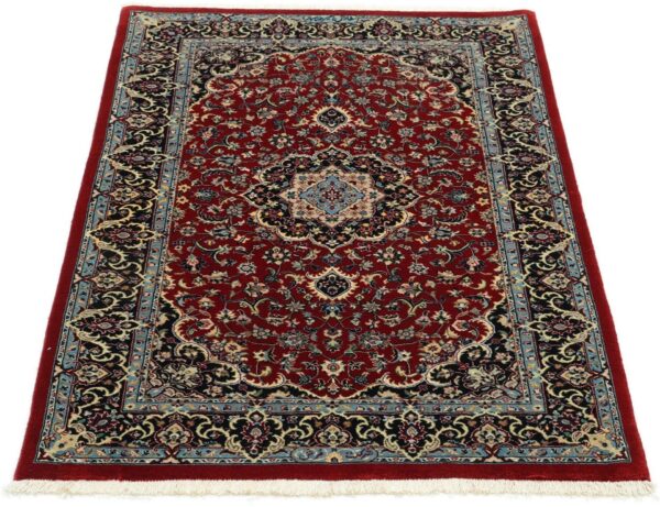 Isfahan Persian Rug 78 × 127 cm, Wool and Silk, hand-knotted — view 7